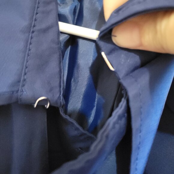 Kenneth Cole Navy Blue Trench Coat Jacket XXL - Picture 4 of 8